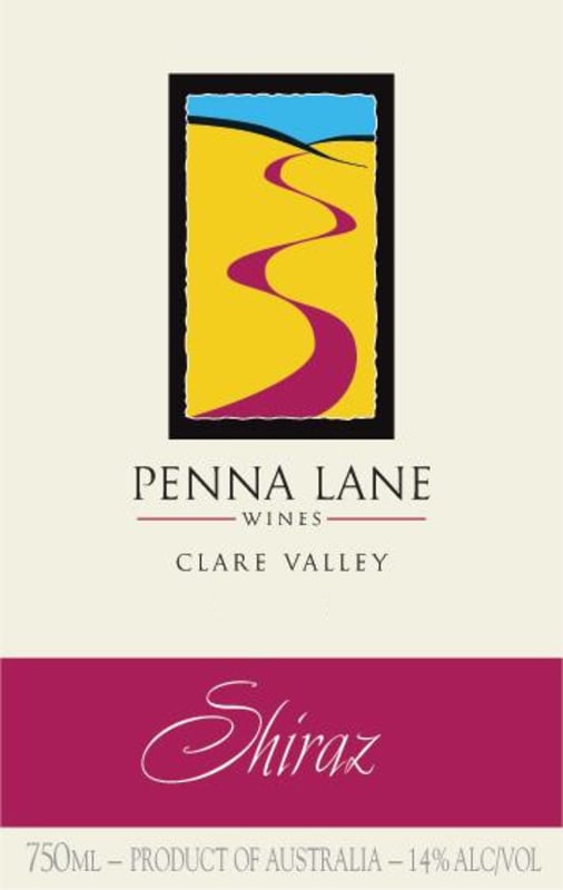Penna Lane Vineyard Wines Shiraz 2004 Front Label