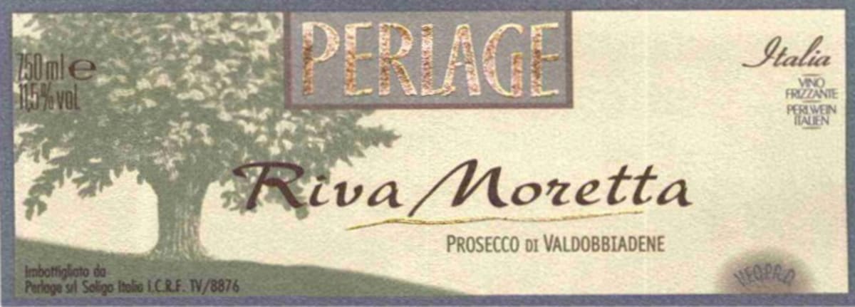 Perlage Wines Riva Moretta Valdobbiadene Prosecco 2006 Front Label