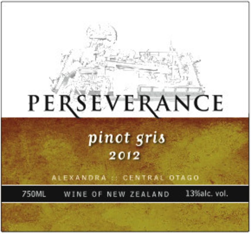 Perseverance Estate Pinot Gris 2012 Front Label