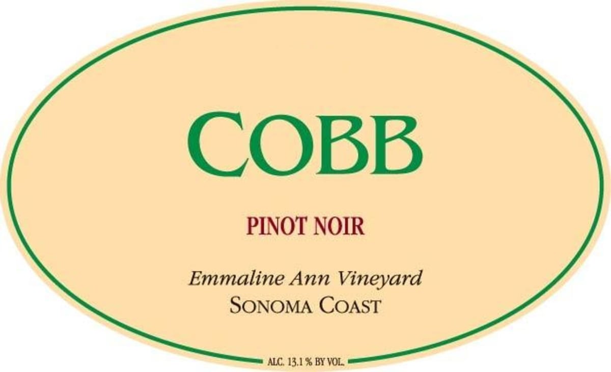 Cobb Wines Emmaline Ann Vineyard Pinot Noir 2012 Front Label