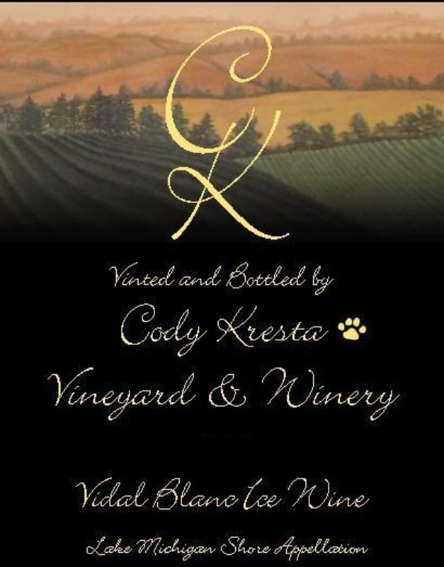 Cody Kresta Vineyard and Winery Ice Wine Vidal Blanc 2013 Front Label