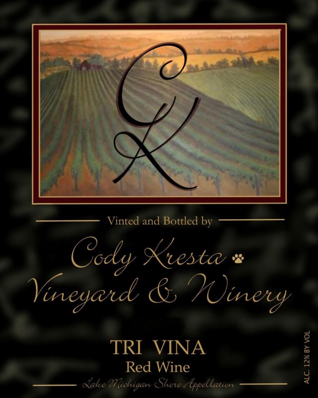 Cody Kresta Vineyard and Winery Tri Vina 2013 Front Label