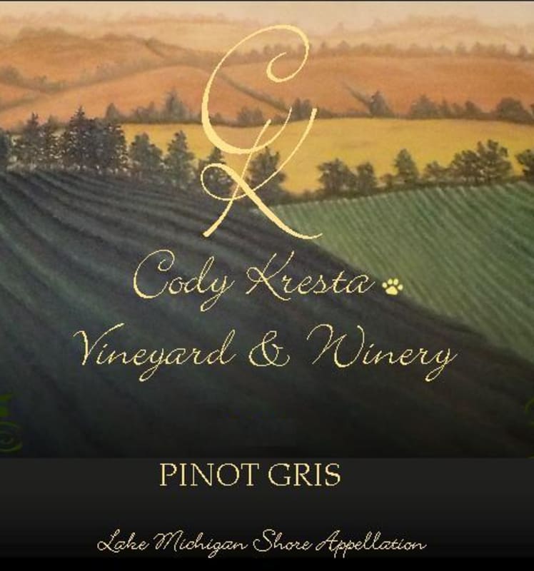 Cody Kresta Vineyard and Winery Pinot Gris 2013 Front Label