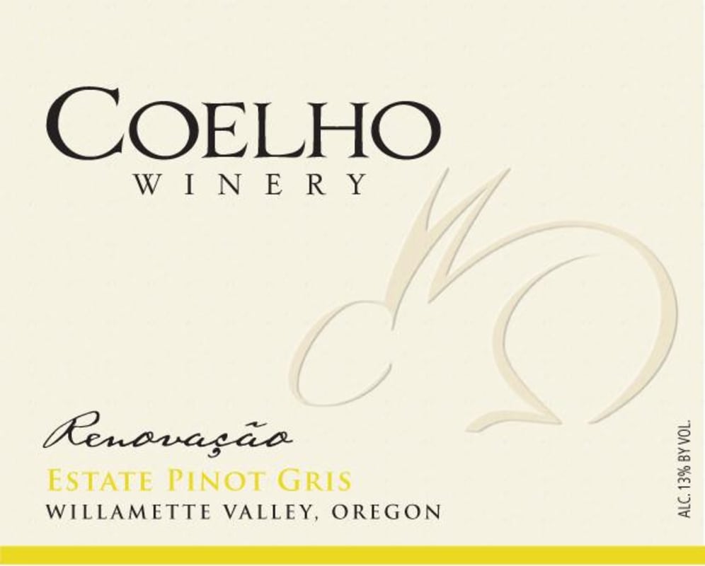 Coelho Winery Renovacao Estate Pinot Gris 2013 Front Label
