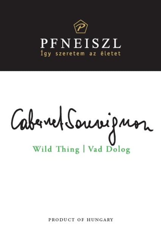 Pfneiszl Pince Cabernet Sauvignon 2013 Front Label