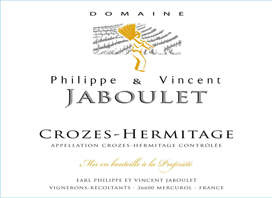 Philippe & Vincent Jaboulet Crozes-Hermitage 2012 Front Label