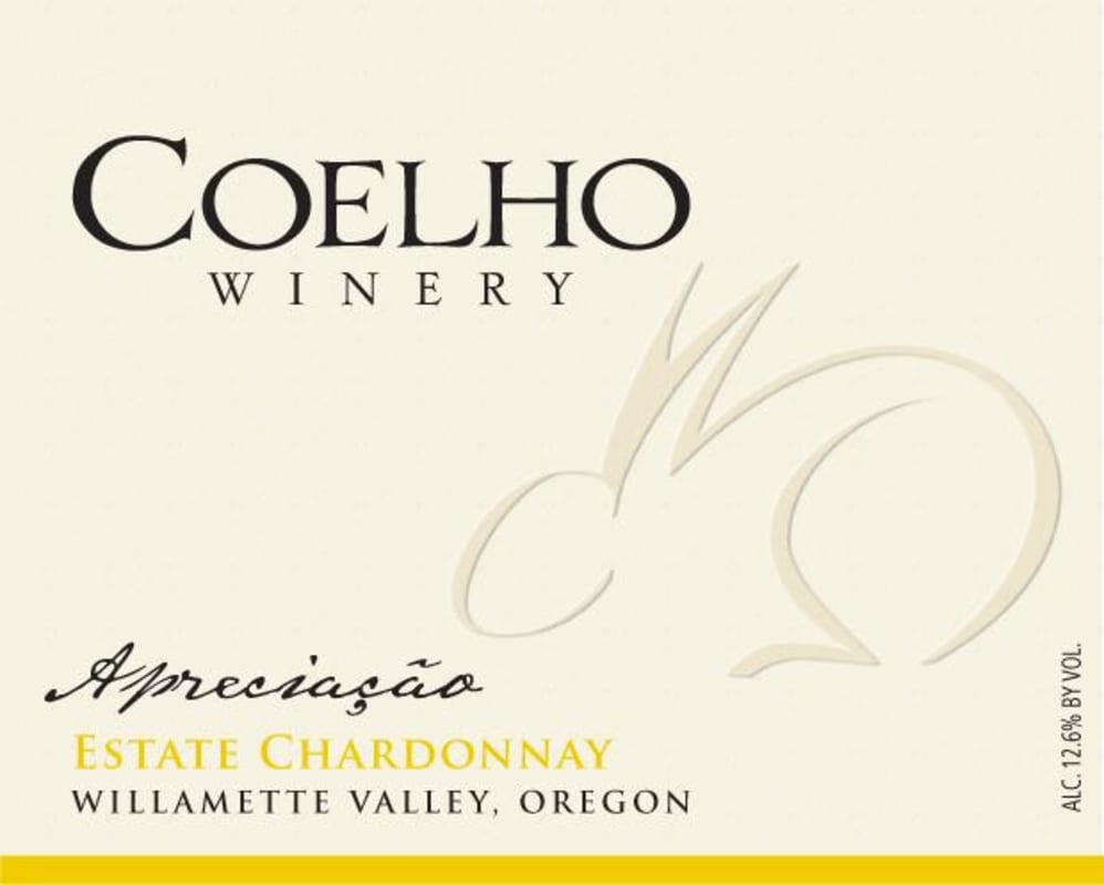 Coelho Winery Apreciacao Estate Chardonnay 2014 Front Label