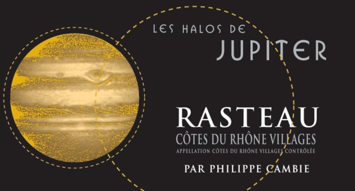 Philippe Cambie Rasteau Les Halos de Jupiter 2010 Front Label