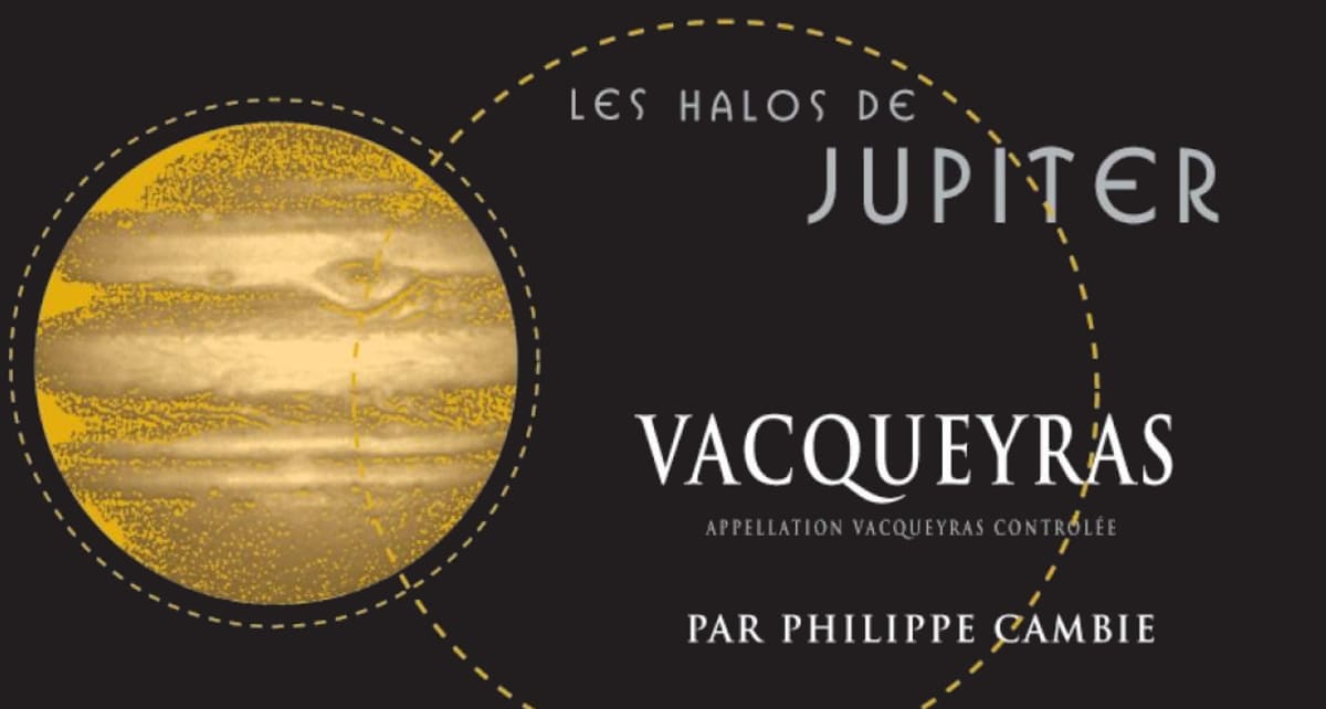 Philippe Cambie Vacqueyras Les Halos de Jupiter 2014 Front Label