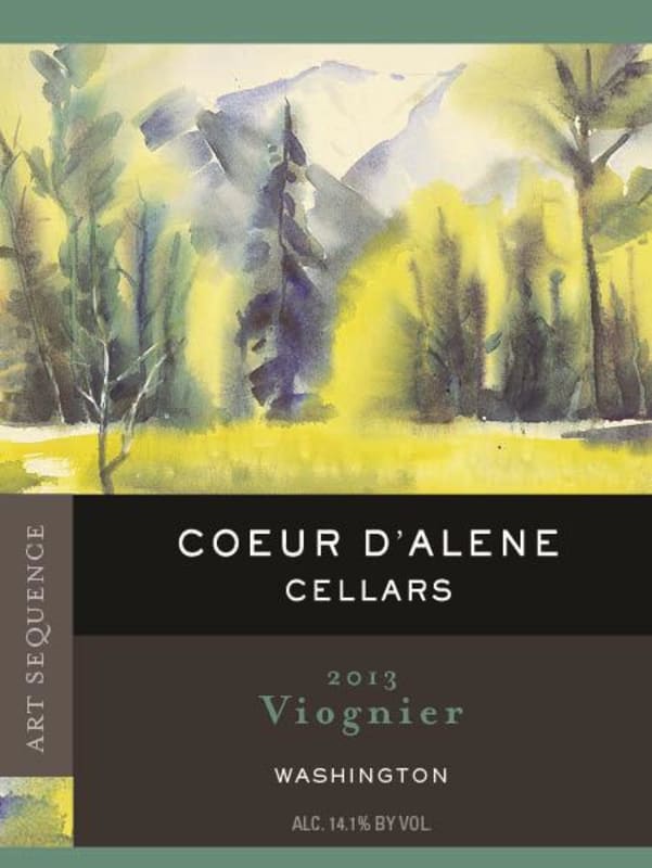 Coeur D'Alene Cellars Viognier 2013 Front Label