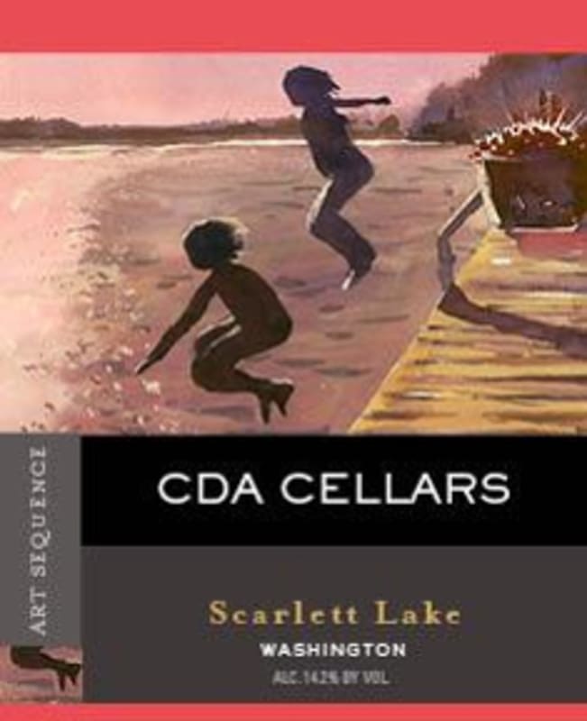 Coeur D'Alene Cellars Scarlett Lake Syrah 2014 Front Label