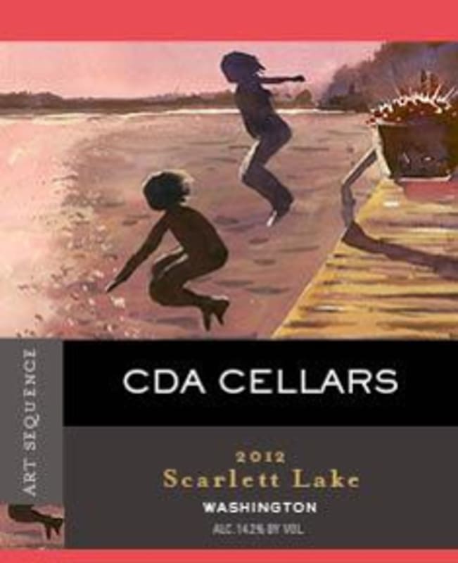 Coeur D'Alene Cellars Scarlett Lake Syrah 2012 Front Label