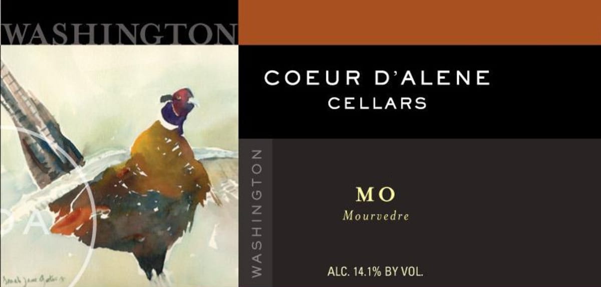 Coeur D'Alene Cellars Mo Mourvedre 2013 Front Label