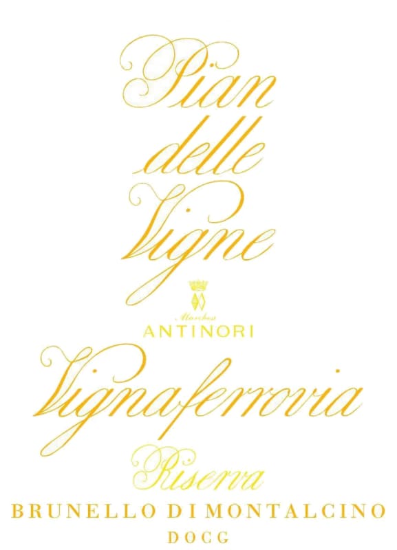 Pian delle Vigne Brunello di Montalcino Vigna Ferrovia Riserva 2007 Front Label