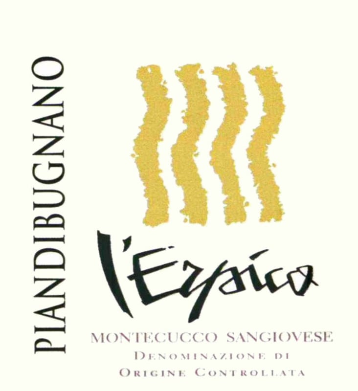 Piandibugnano Montecucco L'Erpico Sangiovese 2009 Front Label