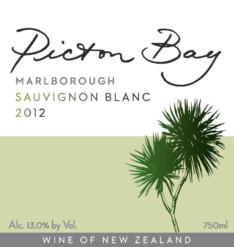 Picton Bay Marlborough Sauvignon Blanc 2012 Front Label