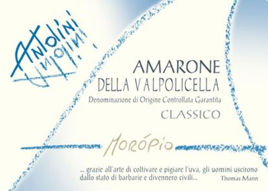 Pier Paolo Antolini Amarone della Valpolicella Moropio Classico 2010 Front Label