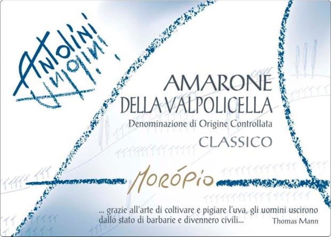 Pier Paolo Antolini Amarone della Valpolicella Moropio Classico 2008 Front Label