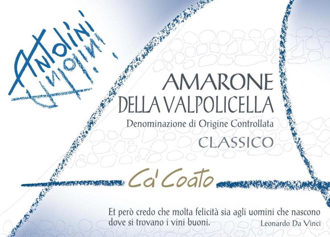 Pier Paolo Antolini Amarone della Valpolicella Ca' Coato Classico 2007 Front Label