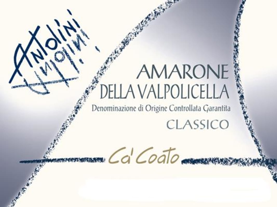 Pier Paolo Antolini Amarone della Valpolicella Ca' Coato Classico 2010 Front Label