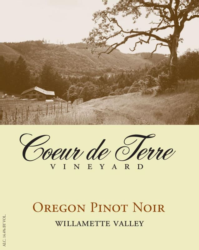 Coeur de Terre Vineyard Pinot Noir 2013 Front Label