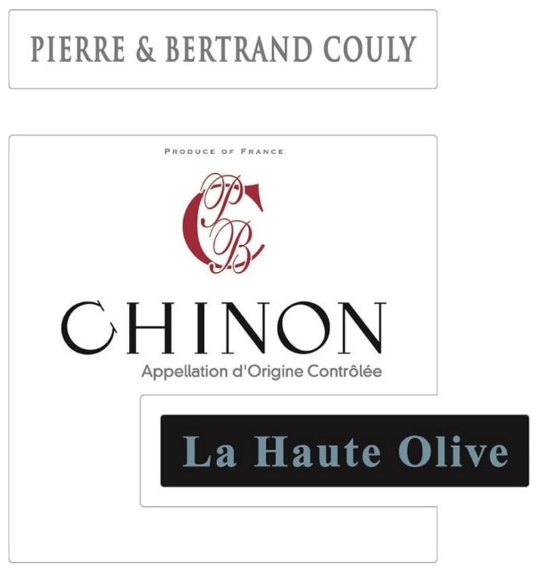 Pierre and Bertrand Couly Chinon La Haute Olive 2014 Front Label