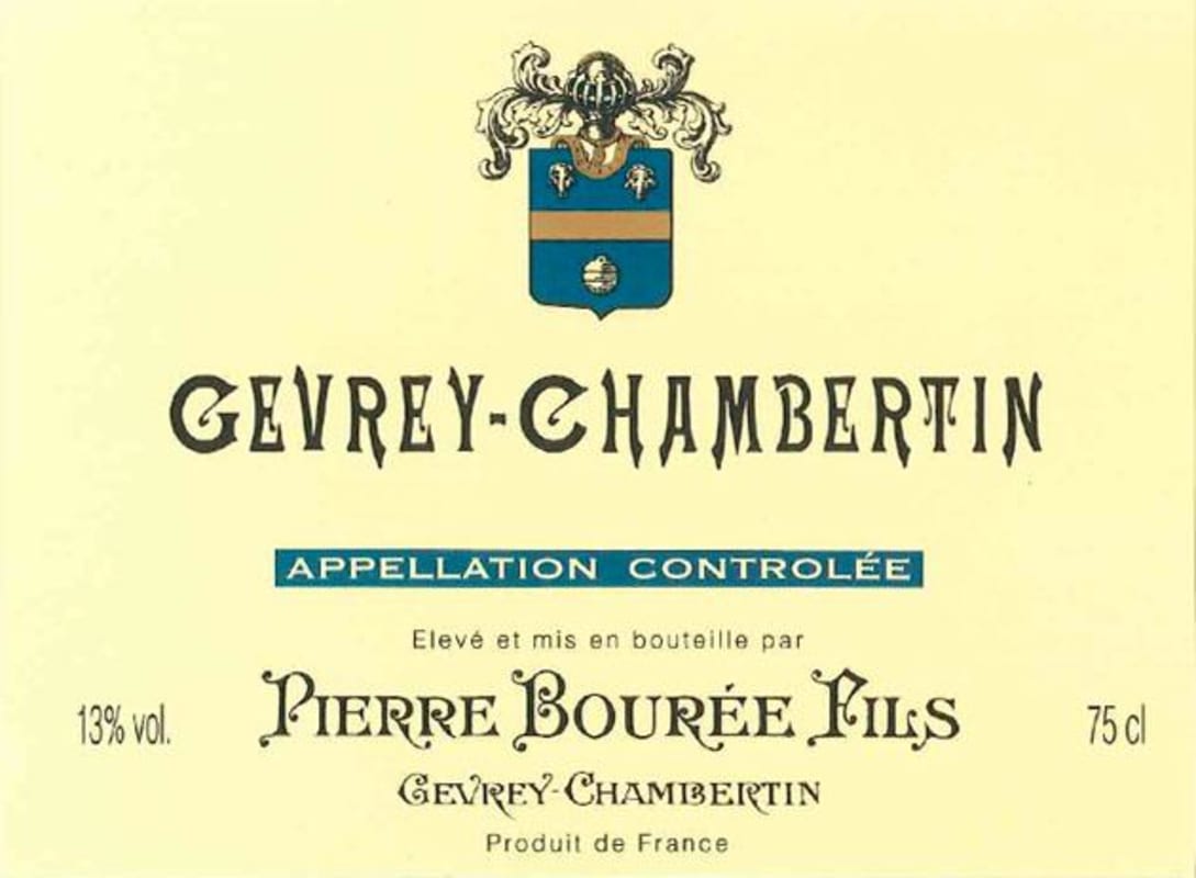 Pierre Bouree Fils Gevrey-Chambertin 2012 Front Label