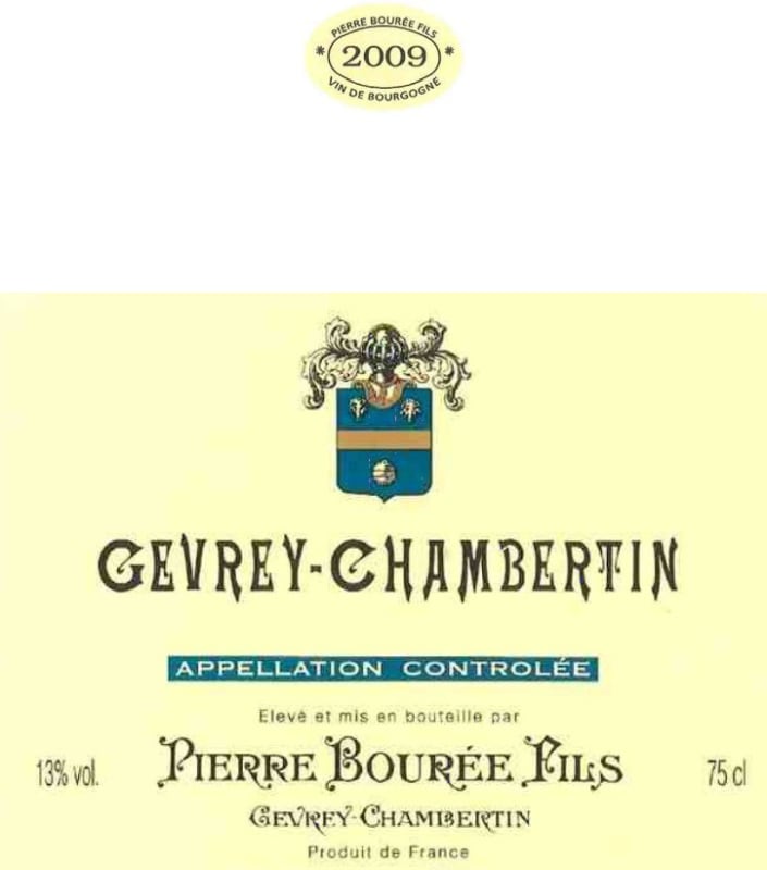 Pierre Bouree Fils Gevrey-Chambertin 2009 Front Label