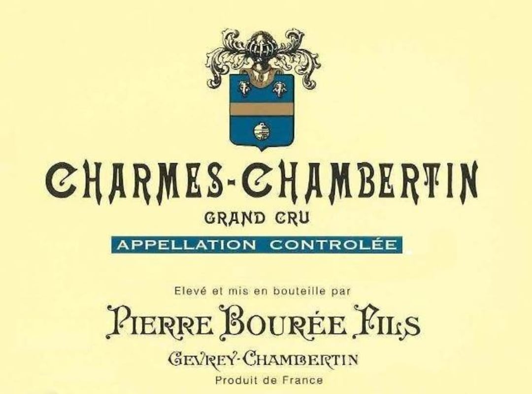 Pierre Bouree Fils Charmes-Chambertin Grand Cru 2012 Front Label