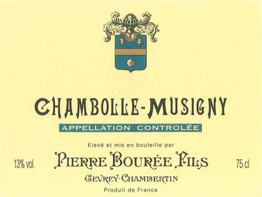 Pierre Bouree Fils Chambolle-Musigny 2010 Front Label