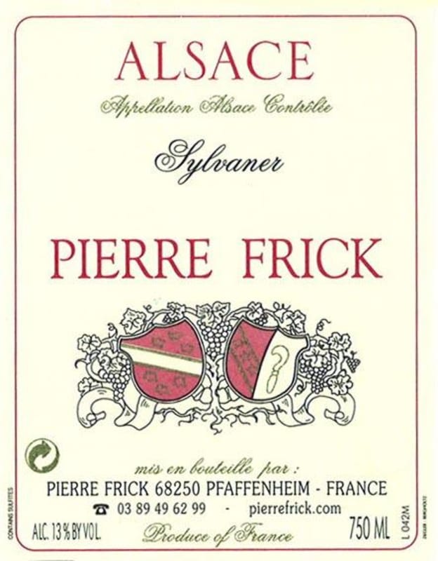 Pierre Frick Sylvaner 2007 Front Label