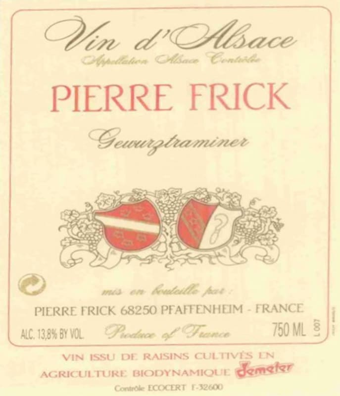 Pierre Frick Rot Murle Gewurztraminer 2009 Front Label