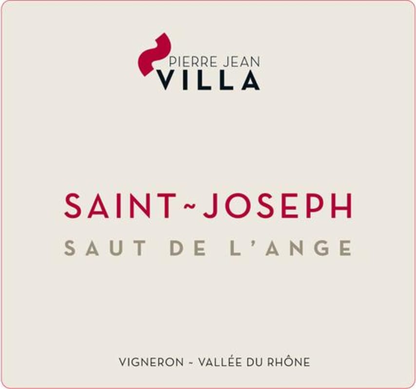 Pierre Jean Villa Saint-Joseph Saut de l'Ange Blanc 2014 Front Label