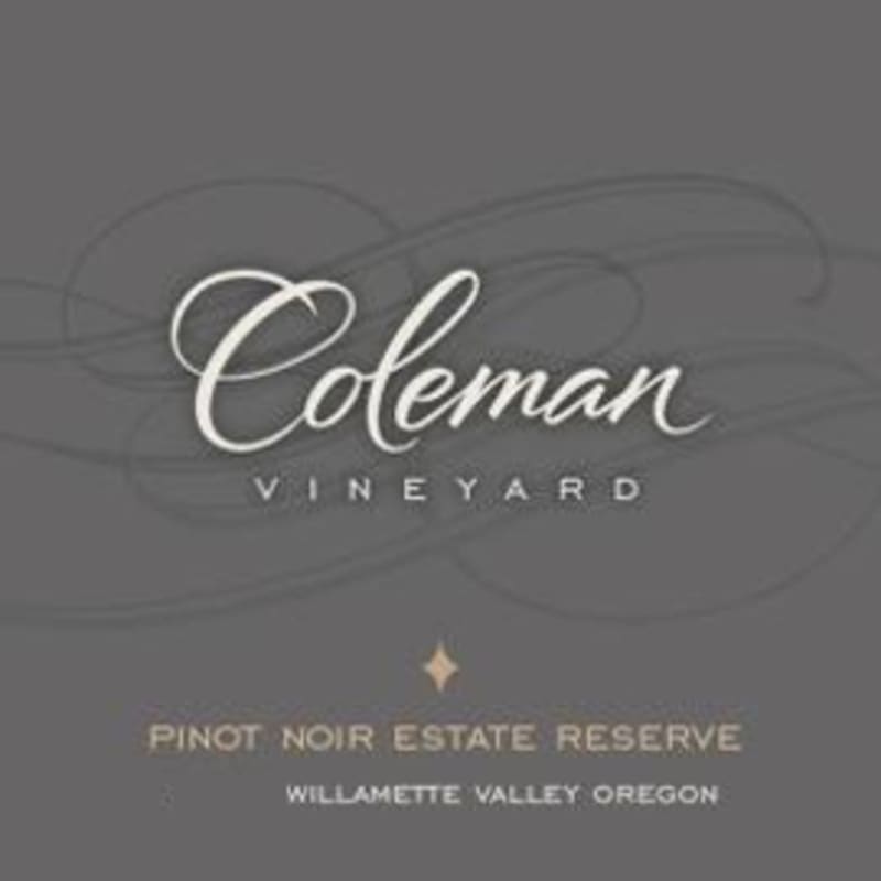 Coleman Vineyard Pinot Noir Estate Reserve 2012 Front Label