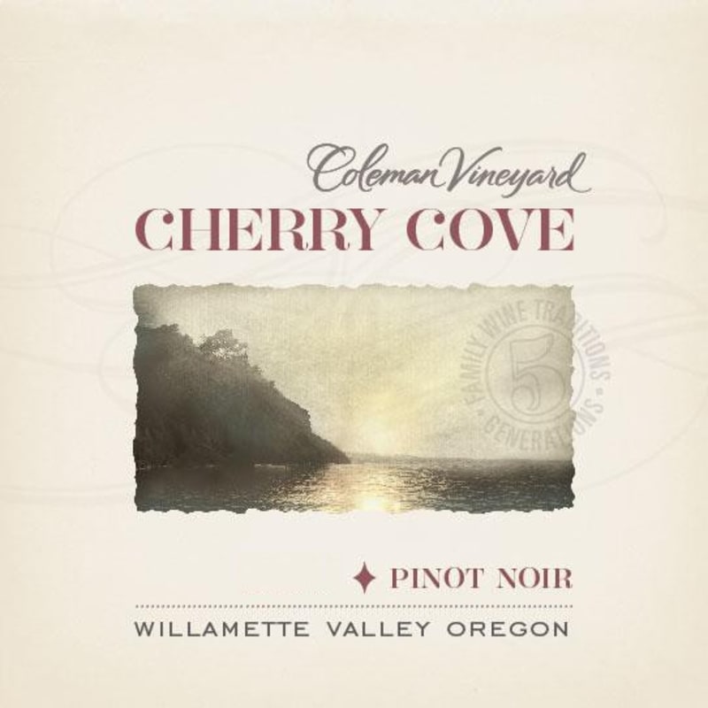 Coleman Vineyard Cherry Cove Pinot Noir 2014 Front Label