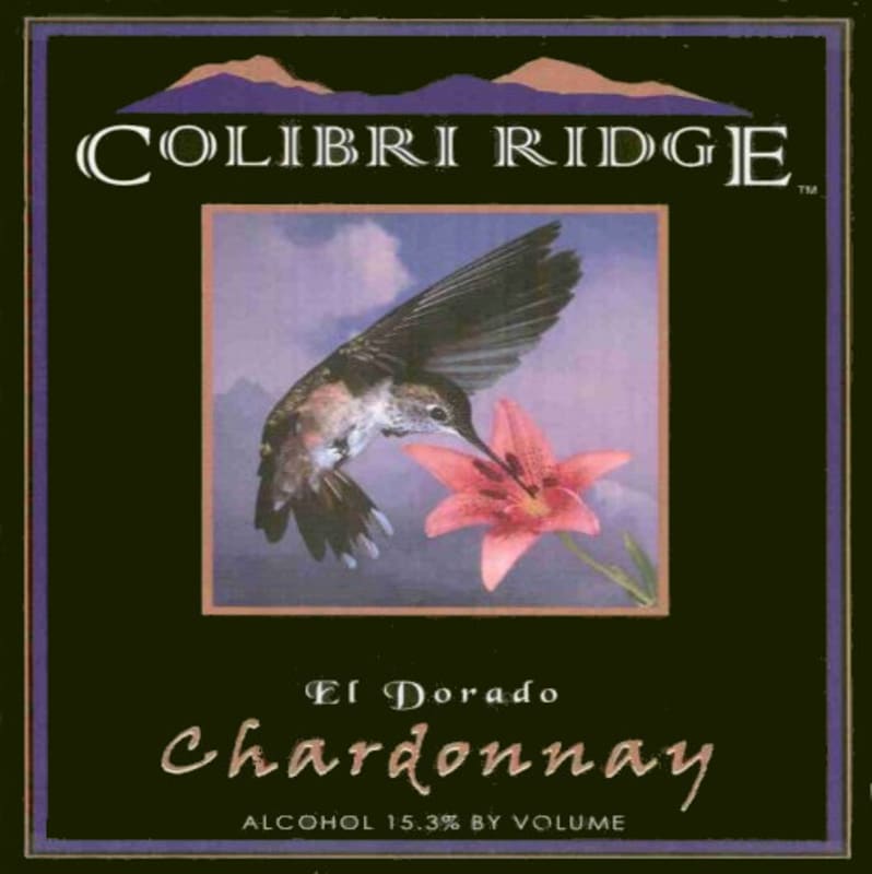 Colibri Ridge Chardonnay 2012 Front Label