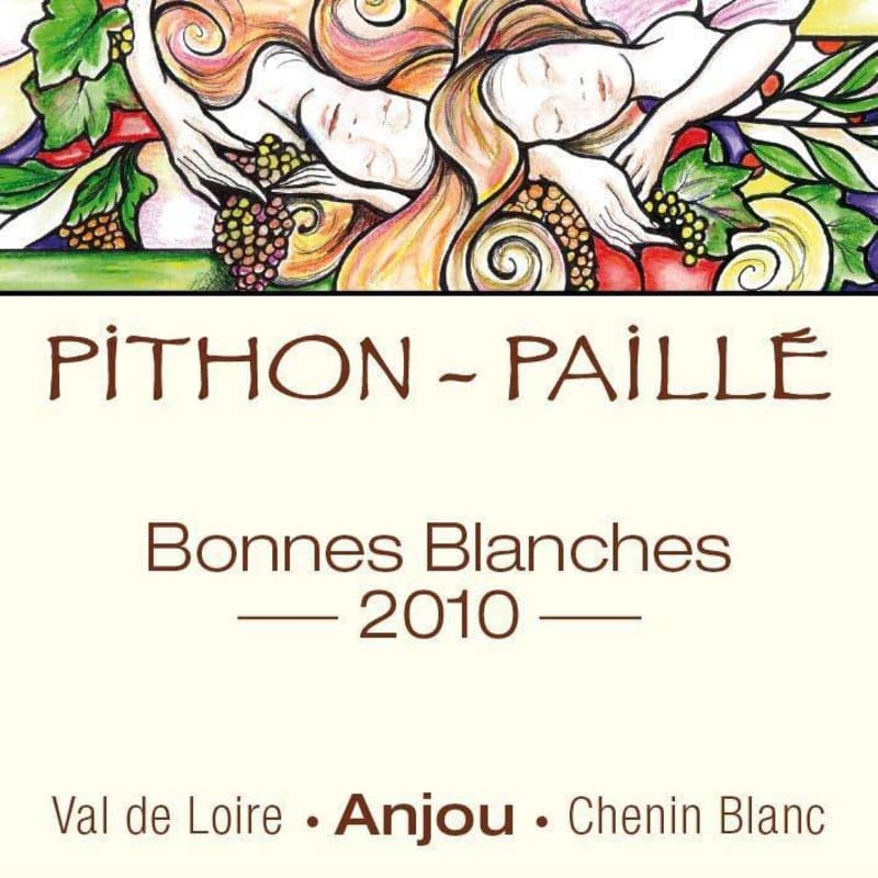 Pithon-Paille Anjou Les Bonnes Blanches Blanc 2010 Front Label