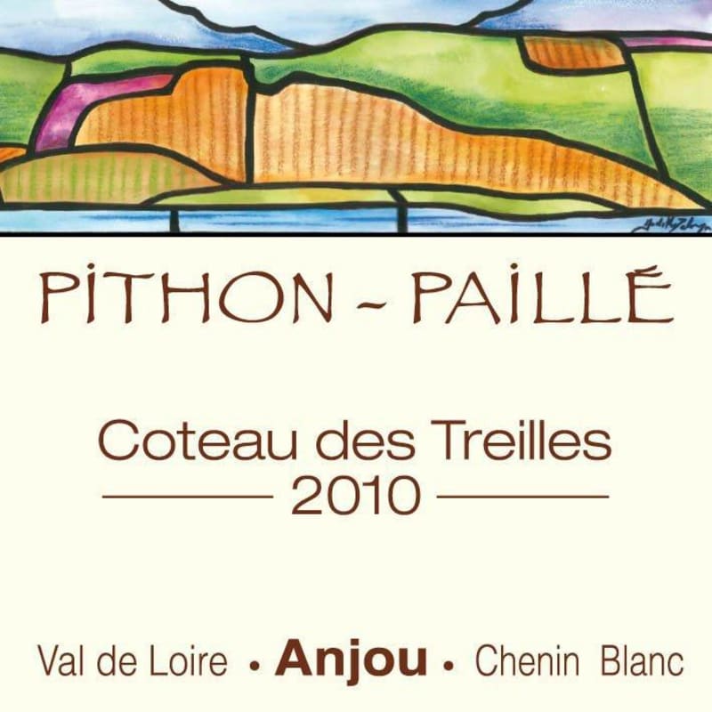 Pithon-Paille Anjou Coteau des Treilles Blanc 2010 Front Label