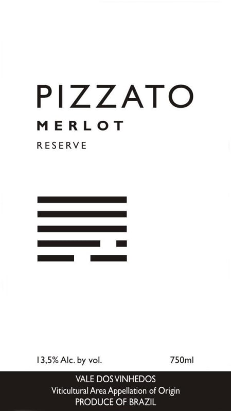 Pizzato Vinhas e Vinhos Reserva Merlot 2012 Front Label