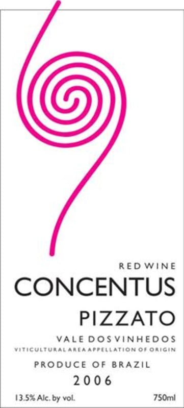 Pizzato Vinhas e Vinhos Concentus Red 2006 Front Label