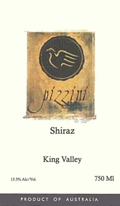 Pizzini Wines Shiraz 2009 Front Label