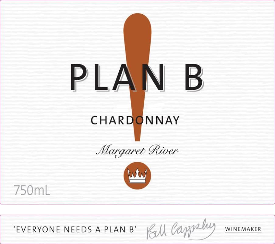 Plan B Wines Chardonnay 2016 Front Label