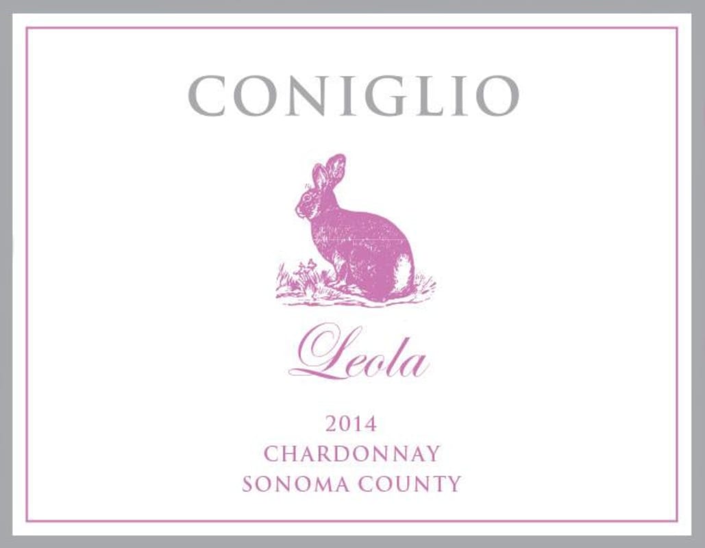 Coniglio Wines Leola Chardonnay 2014 Front Label