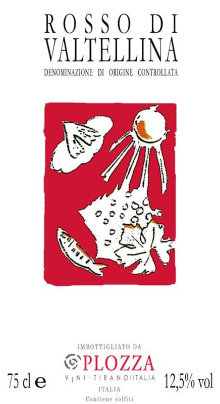 Plozza Rosso di Valtellina 2011 Front Label