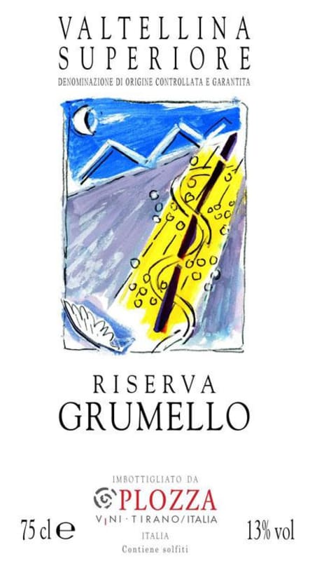 Plozza Valtellina Superiore Grumello Riserva 2011 Front Label