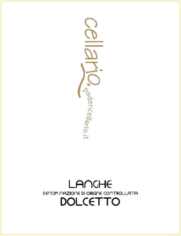 Podere Cellario Langhe Dolcetto 2013 Front Label