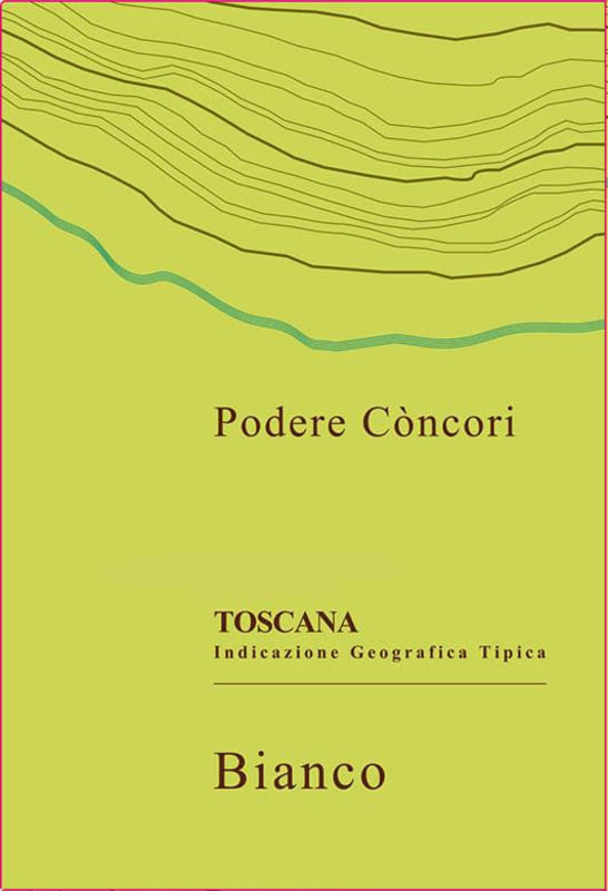 Podere Concori Toscana Bianco 2014 Front Label