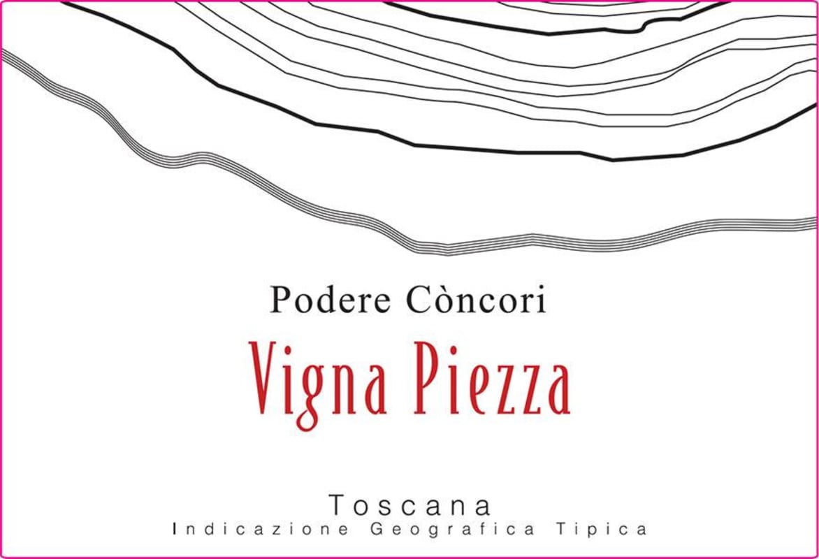 Podere Concori Toscana Vigna Piezza 2012 Front Label