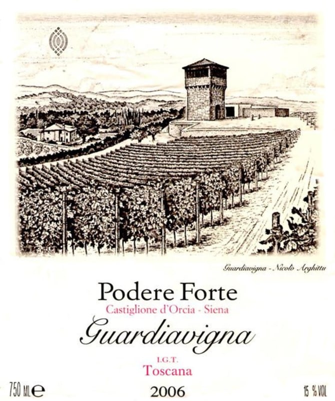 Podere Forte Toscana Guardiavigna 2006 Front Label