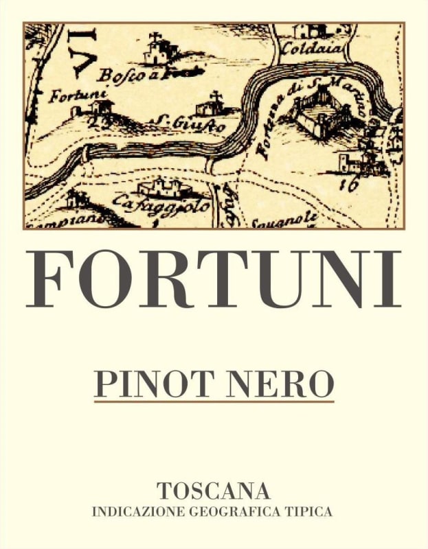 Podere Fortuna Toscana Fortuni Pinot Nero 2005 Front Label